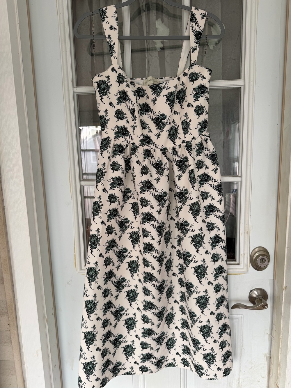 Sachin + Babi Midi Dress with Green Print size 4